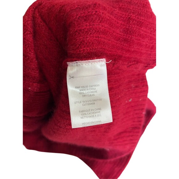 Equipment Femme Paz 100% Cashmere V Neck Ribbed Cardigan Sweater Red Small - Picture 7 of 10